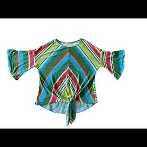 NEW! Ces Femmes front tie shirt M